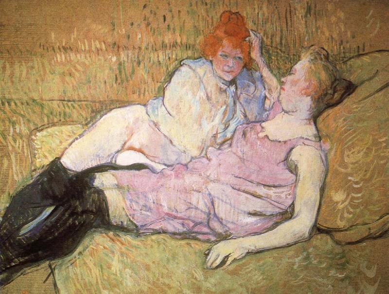 Henri de toulouse-lautrec The Sofa